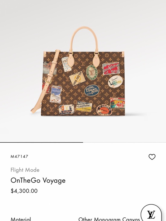Louis Vuitton Handbags - Louis Vuitton Monogram OnTheGo Voyage Tote with Beige Trim